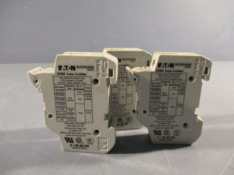 Lot of (3) Eaton/Bussmann Series CHM Fuse Holder, 32Amp, 690V