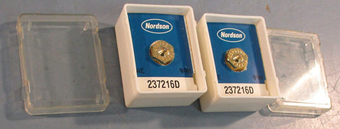Nordson 237216D Mot Melt Nozzle Single-Orifice .016" Dia 237216 Lot of 2