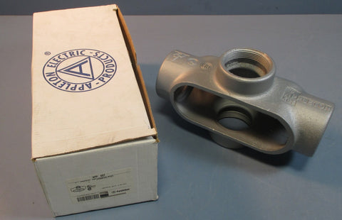Appleton X67 Conduit Body 2" 4 Port FM7 Grayloy Cross Body