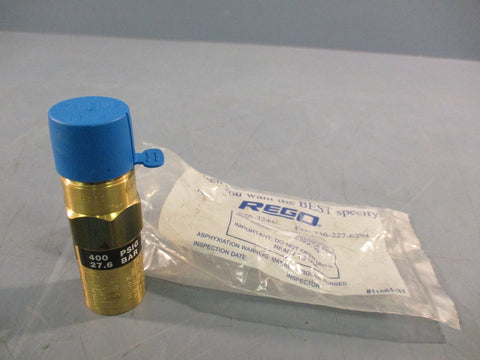 REGO PRV9434T400 PRESSURE RELIEF VALVE WITH DRAIN HOLE 400 PSIG 27.6 BAR 2.76MPa