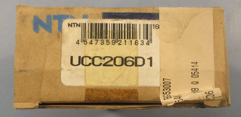 NTN UCC206D1 Flanged Block Ball Bearing 4900 RPM 30mm Bore 85mm OD