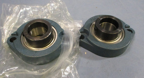 (Lot of 2) Ambaflex 2 Bolt Flange Block Bearing 13/16" Bore SA206