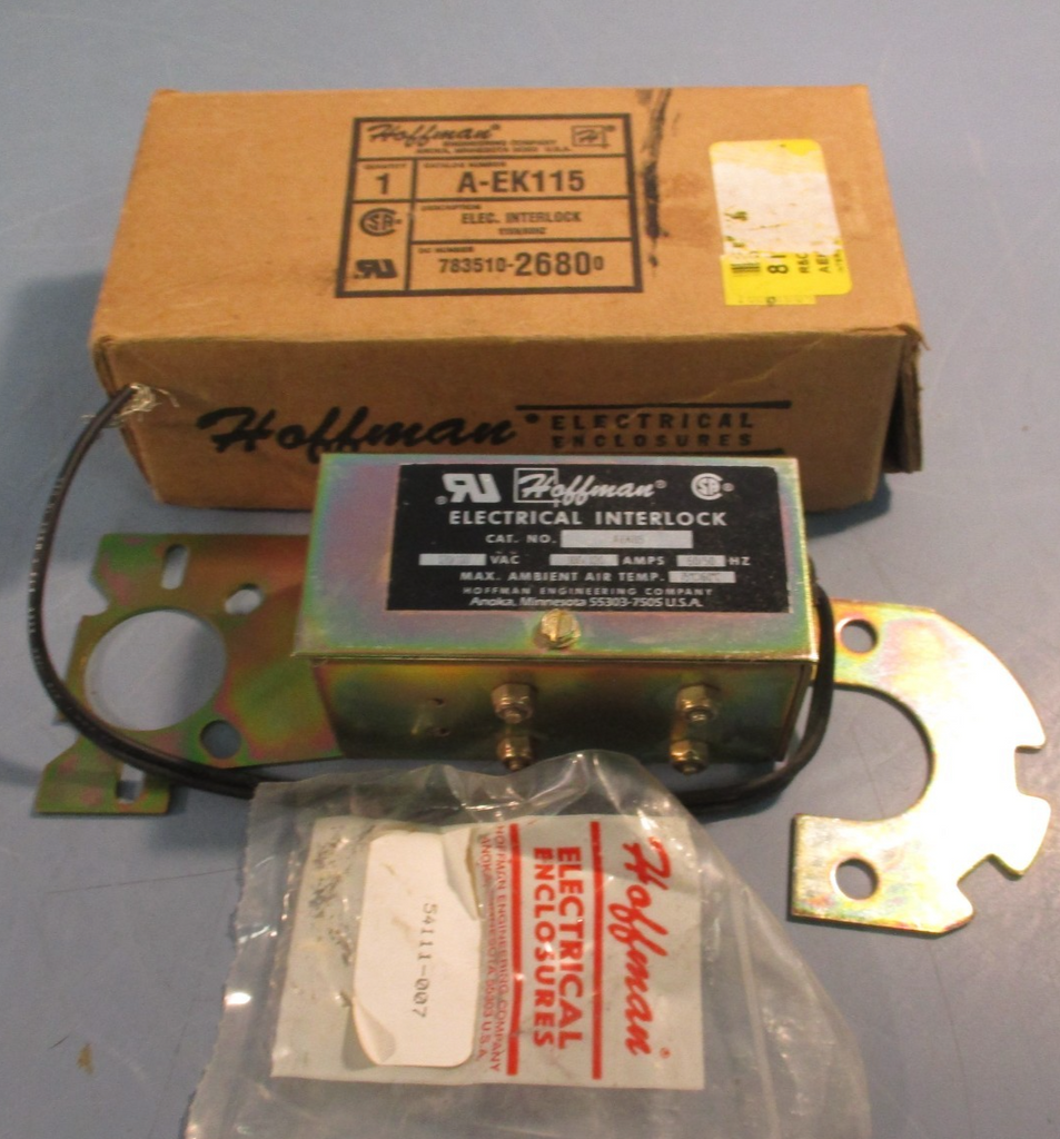 Hoffman Electrical Interlock 100A 50/60Hz Cat# A-EK115 120/110VAC