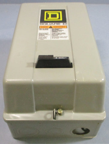 Square D 3007200767C Enclosure w/ 8536SBG2H20 Ser A Overload Relay 600VAC Max