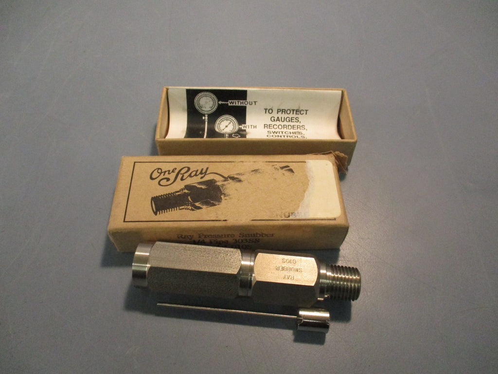 One Ray Model# 010S Stainless Steel Pressure Snubber 1/4in Npt