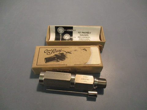 One Ray Model# 010S Stainless Steel Pressure Snubber 1/4in Npt