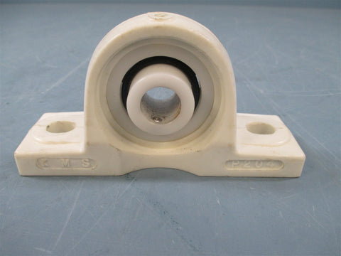 KMS P204 Plastic Mounted Pillow Block 5/8" Bore Used