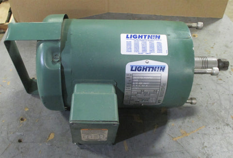 Lightnin Baldor 35S7050084G1 1/3 HP, 3 PH, 1725 RPM, 56C Frame Mixer Motor Used