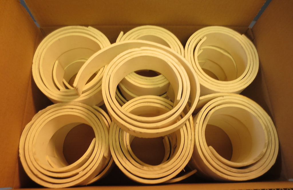 Lot of 19 6' Rolls of 2" Thick Foam Gasket Tape