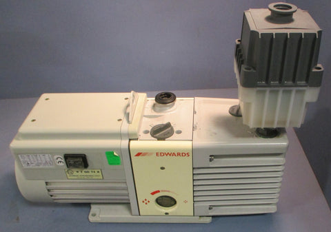Edwards RV12 Vacuum Pump A65501906 w/ EMF 20 Oil Mist Filter