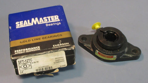 SealMaster SFT-12TC Flange Mount Bearing 3/4" Bore 2 Bolt Mount