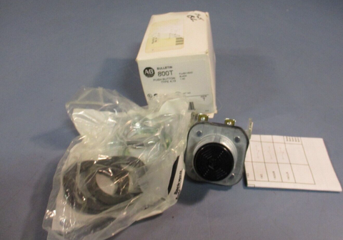 Allen Bradley Black Flush Head Push Button 1 NO Series T 800TA2D1
