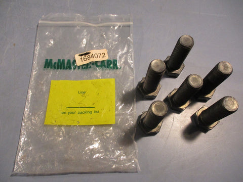 Hex Head McMasterCarr 1684072 All Black Screws Lot of 6