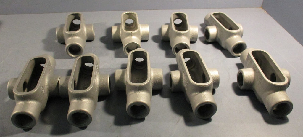 Appleton X37 1" Grayloy FM7 Conduit Body Aluminum (Lot of 9)