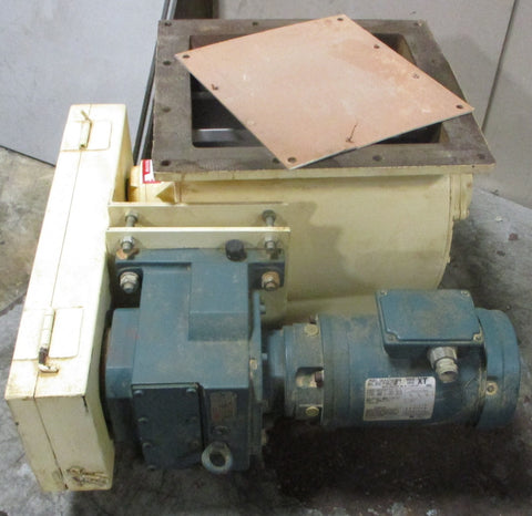 Semco RV12 Rotary Air Lock 11/2 HP 14" x 151/4" Open 185/8" x 193/4" Flange