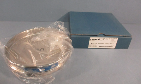 VWR 57334578 #70 U.S. Standard Testing Sieve 8" Dia 0.140mm Wire Dia Stainless