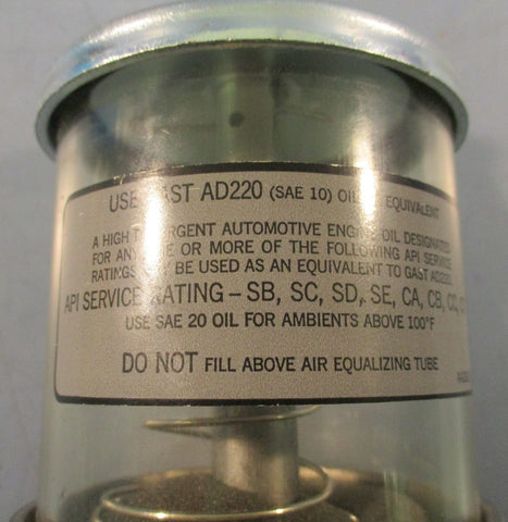 Gast AA960-2 Spring Loaded Oil Reservoir AA281D 3.2 in OD 5-1/2 L