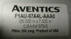 Aventics F1AU-07A4L-AAA0 Pneumatic Cylinder 6" Bore 7" Stroke 250PSIG Max