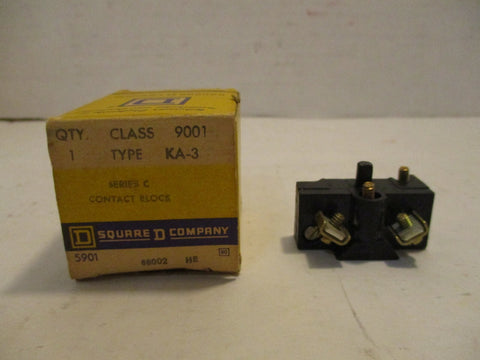 Square D Contact Block KA3 Ser. C Class 9001 New LOT OF SIX