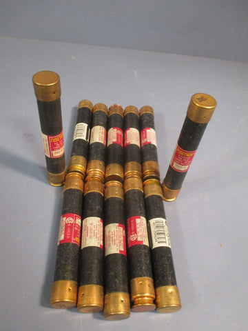 Lot of (12) Bussman Amp Fuses Class RK5 600 Volts FRSR10