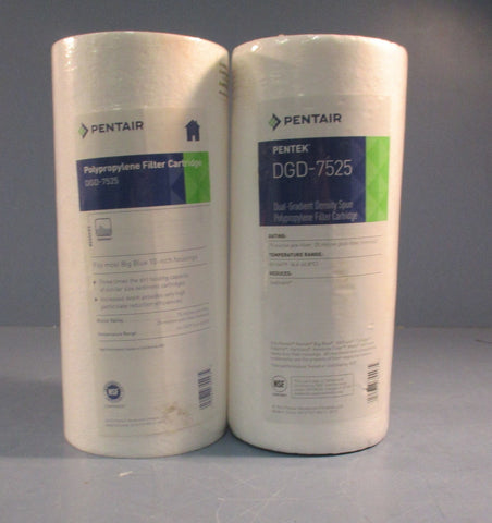 Pentair Pentek DGD 7525 Dual Gradient Polypropylene Filter Cartridge Lot of 2