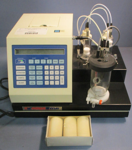Hiranuma AQV6 Volumetric Karl Fischer Titrator 8221009 110V Mfg in 1994