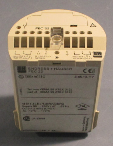Endress Hauser FEC 22 Limit Switch Insert FEC22 90250V 4763Hz 2 Relay DPDT