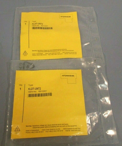 TURCK LOT OF TWO SENSOR MOUNTING BRACKET KLDTUNT2