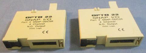 Opto 22 Snap I/O Module SNAPODC5R N.O. Output 5VDC Logic (Lot of 2)