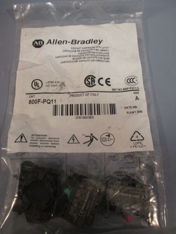 AllenBradley Contact Cartridge w/ Latch Ser. A 800FPQ11