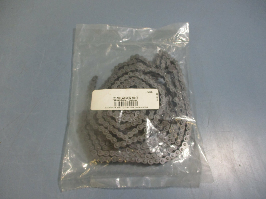 Nylatron Thermoplastic Chain - 25 Nylatron 10 FT NEW