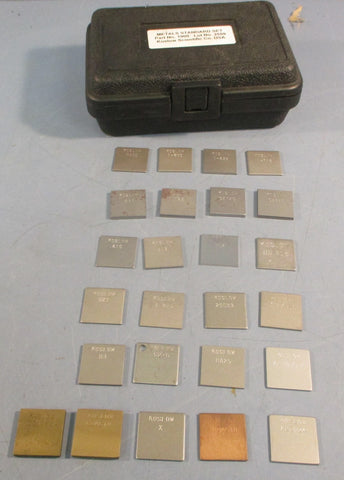 Koslow Scientific Metal Standards Set Part No. 1900 Lot No. 2559
