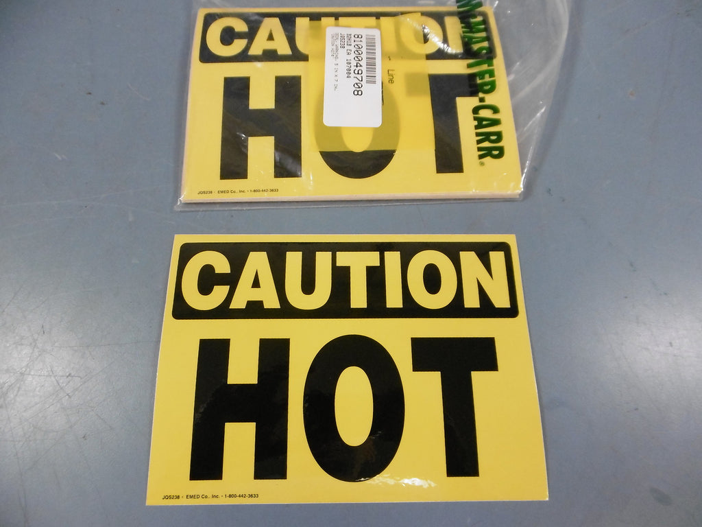 New Lot of 15 Caution Hot Warning Decal 5 X 7" Sticker Label