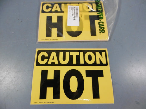 New Lot of 15 Caution Hot Warning Decal 5 X 7" Sticker Label