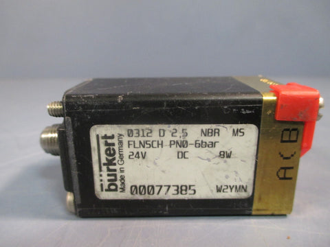 Burkert Type 0312 Solenoid Valve TYPE 2.5 NBR MS FLNSCH 24V PN06 BAR 00077385
