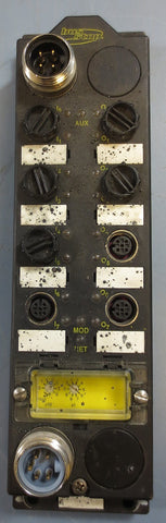 Turck DeviceNet Bus Stop 8 in / 8 Out Station FDNPS0808GWW DN F/W Ver 2.014