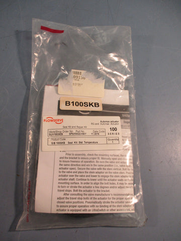 FLOWSERVE SERIES 100 B100SKB AUTOMAX ACTUATOR VALVE SEAL KIT AND REPAIR KIT