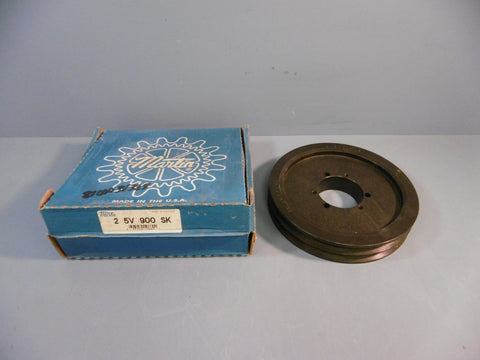Martin Bushing Bore VBelt Pulley 2 5V 900 SK 2 Grooves Used