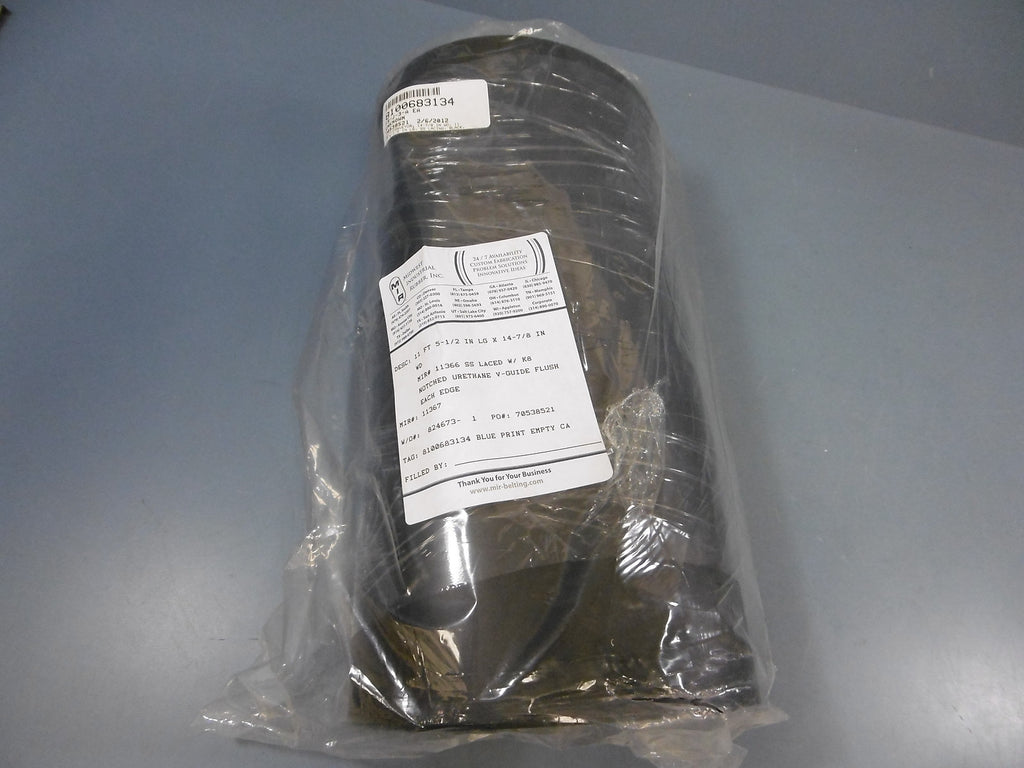 MIR 11' X 14-7/8" Notched Urethane V Guide Flush 11367 SS Lacing