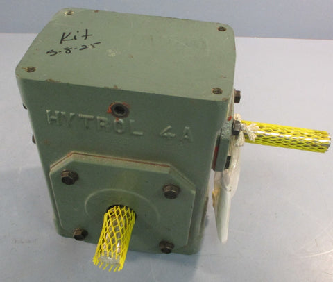 Hytrol 4A Gearbox Speed Reducer 10"1 Ratio 1" and 3/4" Shaft Dia