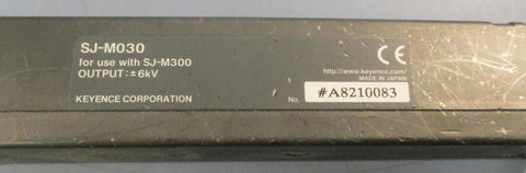 Keyence SJ-M030 Ionizer Static Eliminator 24 VDC AC +/- 6kV Output