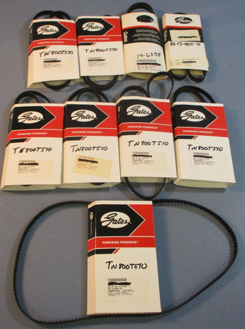 (Lot of 9) Gates T580010 VNotch Timing Belt T5x800 800mm L 5mm Pitch 10mm W