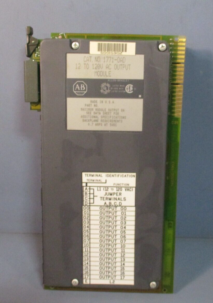 Allen-Bradley 12 to 120 AC Output Module  1771-OAD