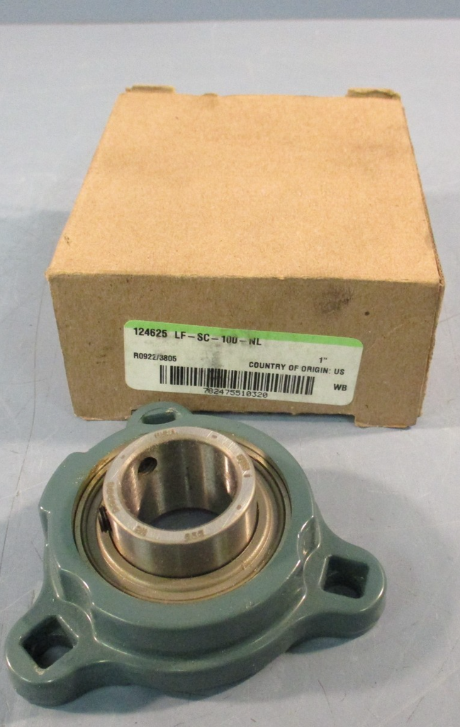 Dodge 124625 Flange Mount Bearing 3Bolt Size 1" LF-SC-100-NL