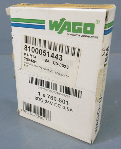 NEW SEALED Wago Digital Output Module 750501