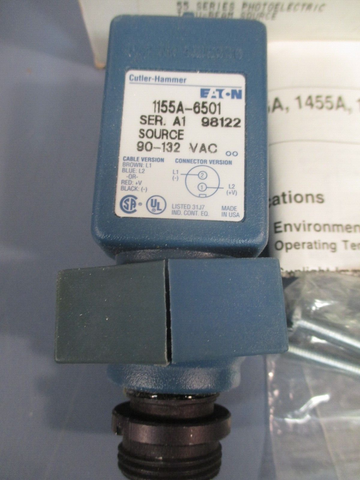 Cutler-Hammer 55 Series PhotoElectric Thru-Beam Source Series A1  1155A-6501