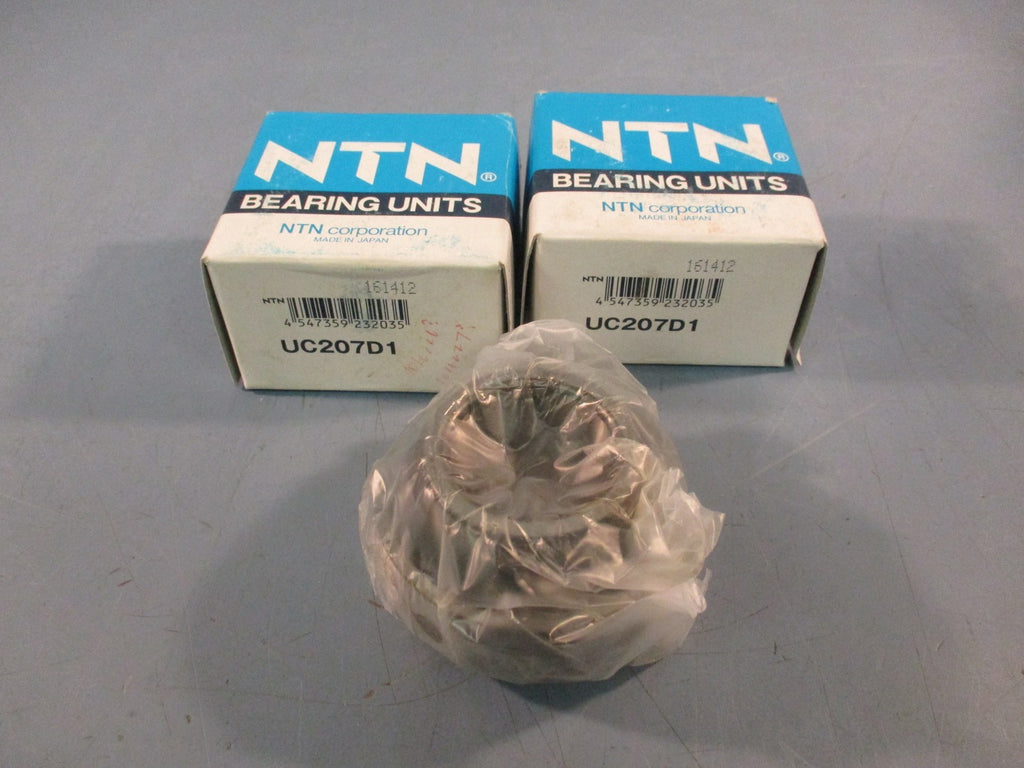 Lot of (2) NTN Bearings Unit  UC207D1 35x72x42mm Set Screw Insert Bearings