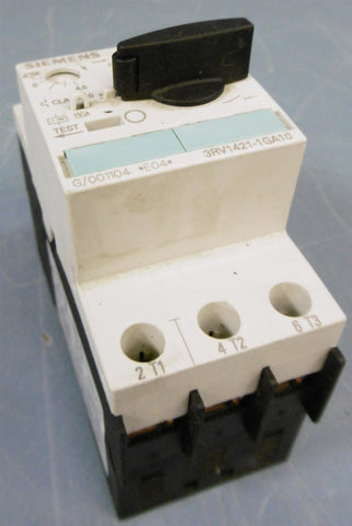 Siemens Sirius 3R Circuit Breaker 3RV14211GA10 50/60Hz
