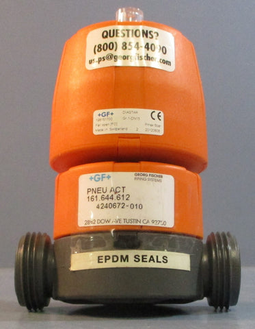 Georg Fischer GF Diastar 161.644.612 Pneumatic Actuated Diaphragm Valve 9/16"