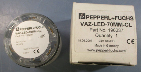 Pepperl + Fuchs VAZ-LED-70MM-CL Stack Light Module 196237 24V AC/DC
